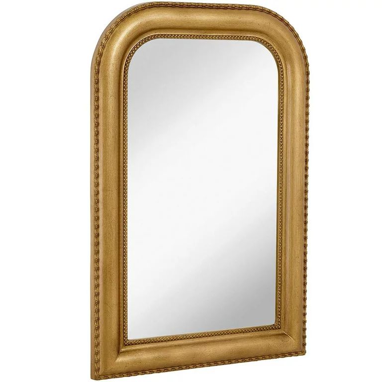 Hamilton Hills Thick Arched Top Gold Rich Framed Wall Mirror 30" x 40" | Walmart (US)