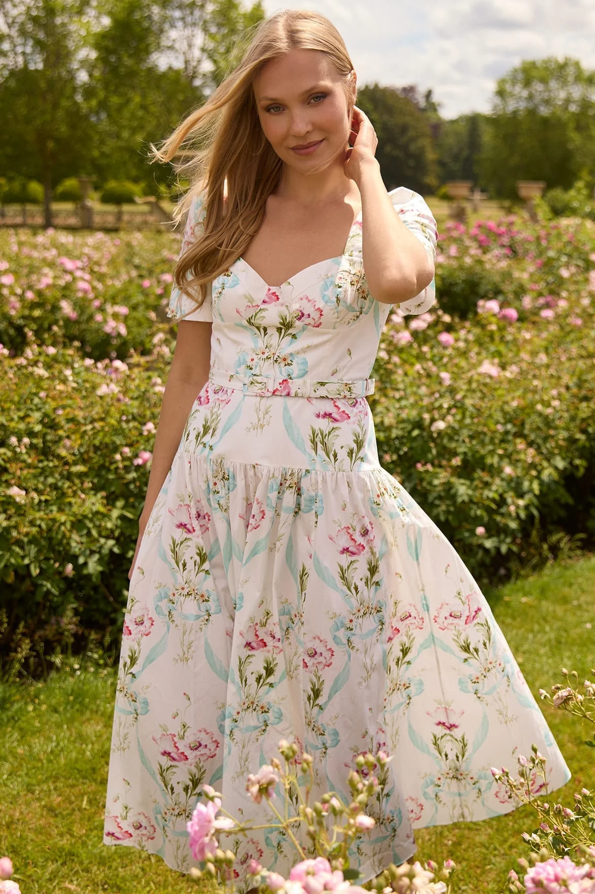 Floral Ribbon Cotton Ballerina Dress | Needle & Thread