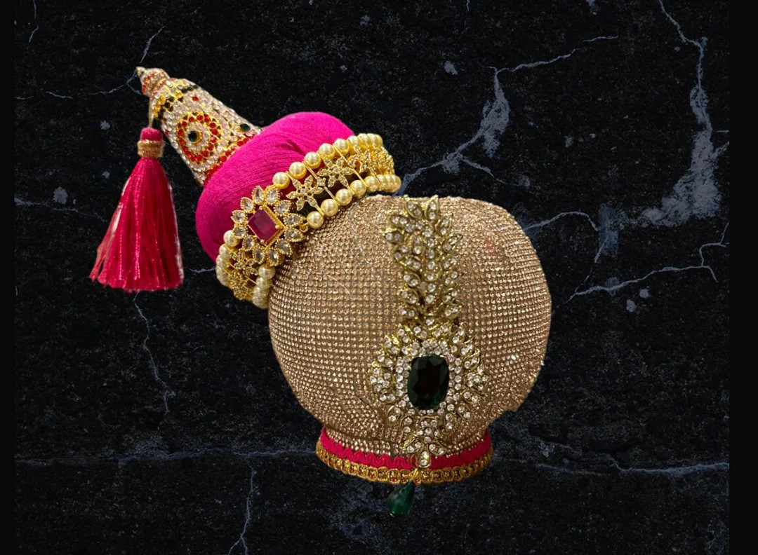 Ammavaru Gold Andaal Crown Set - Etsy | Etsy (US)