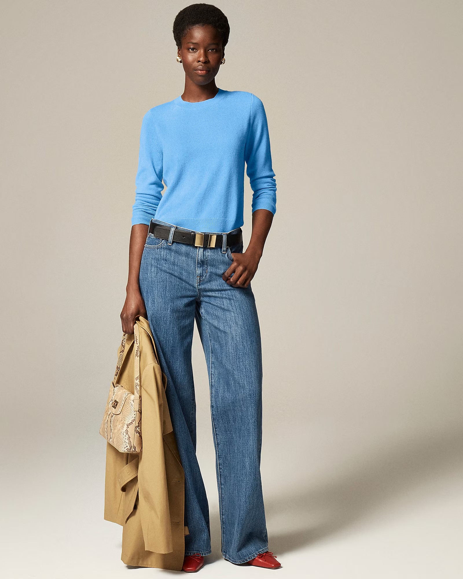 Cashmere classic-fit crewneck sweater | J. Crew US