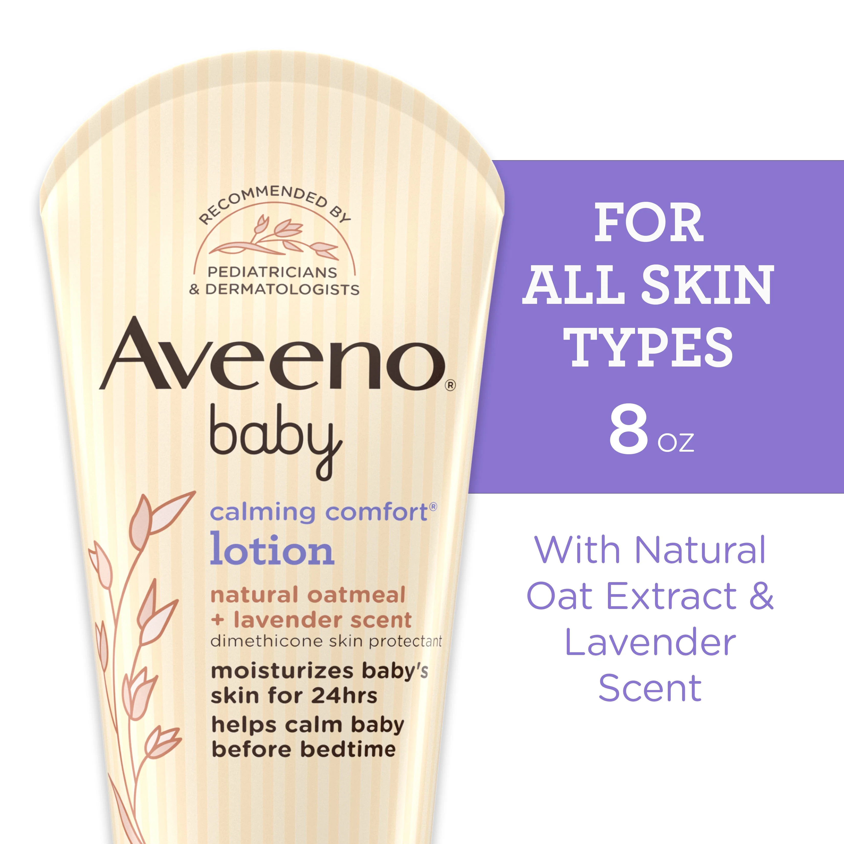 Aveeno Baby Calming Comfort Moisturizing Body Lotion, 8 fl. oz | Walmart (US)