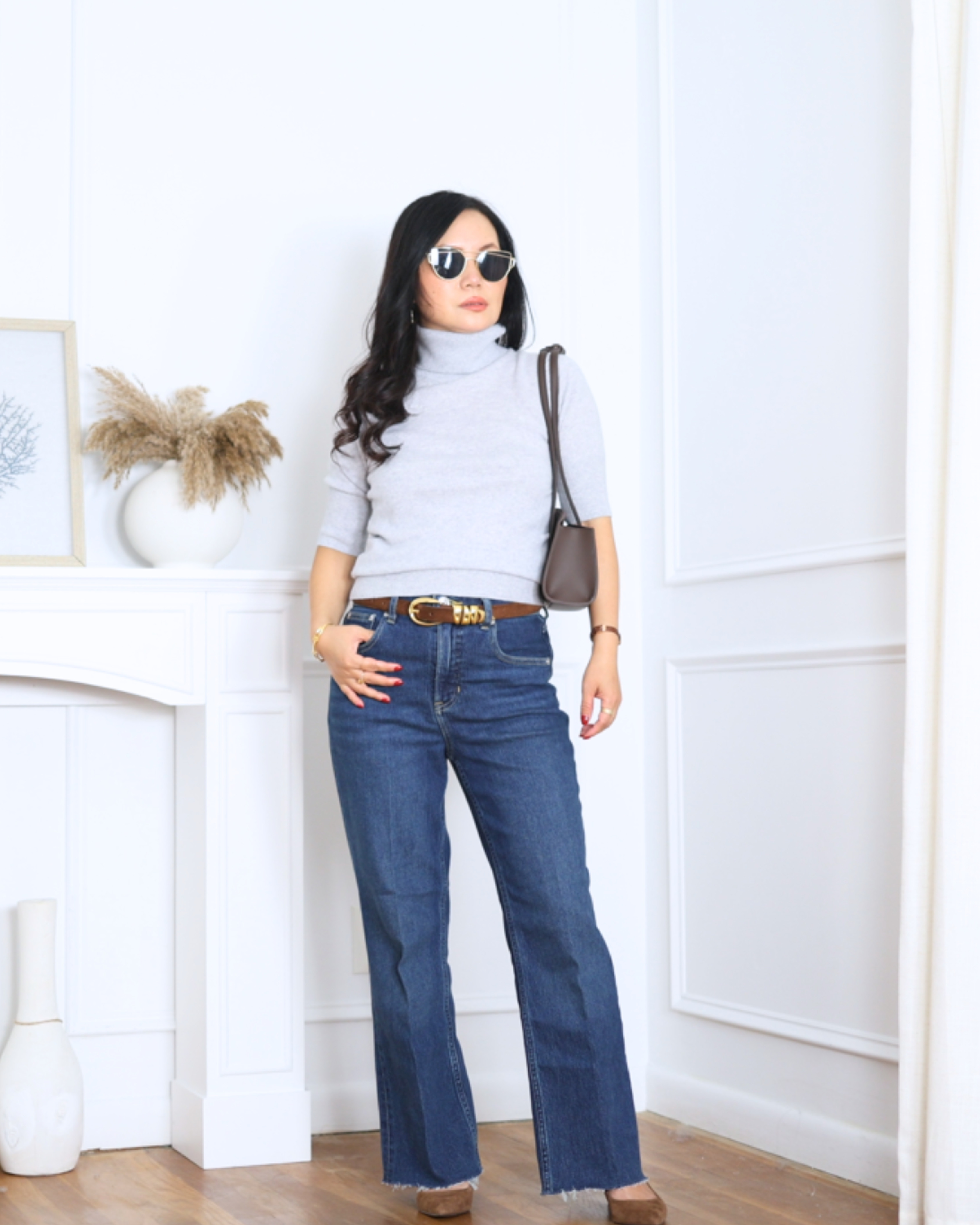 A simple SCOOP cashmere sweater from Walmart is one of those pieces I wear over and over. Easy with jeans, pants or skirts and always looks put-together. I’m wearing size xs. Pairing with this Kickflare jeans. 

 #LTKSeasonal #LTKOver40 #LTKPetite