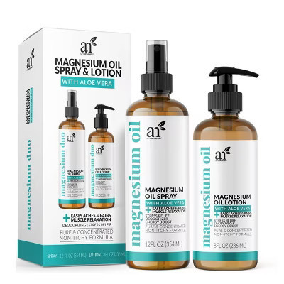 artnaturals Magnesium Oil Spray and Body Lotion Duo - 2ct | Target