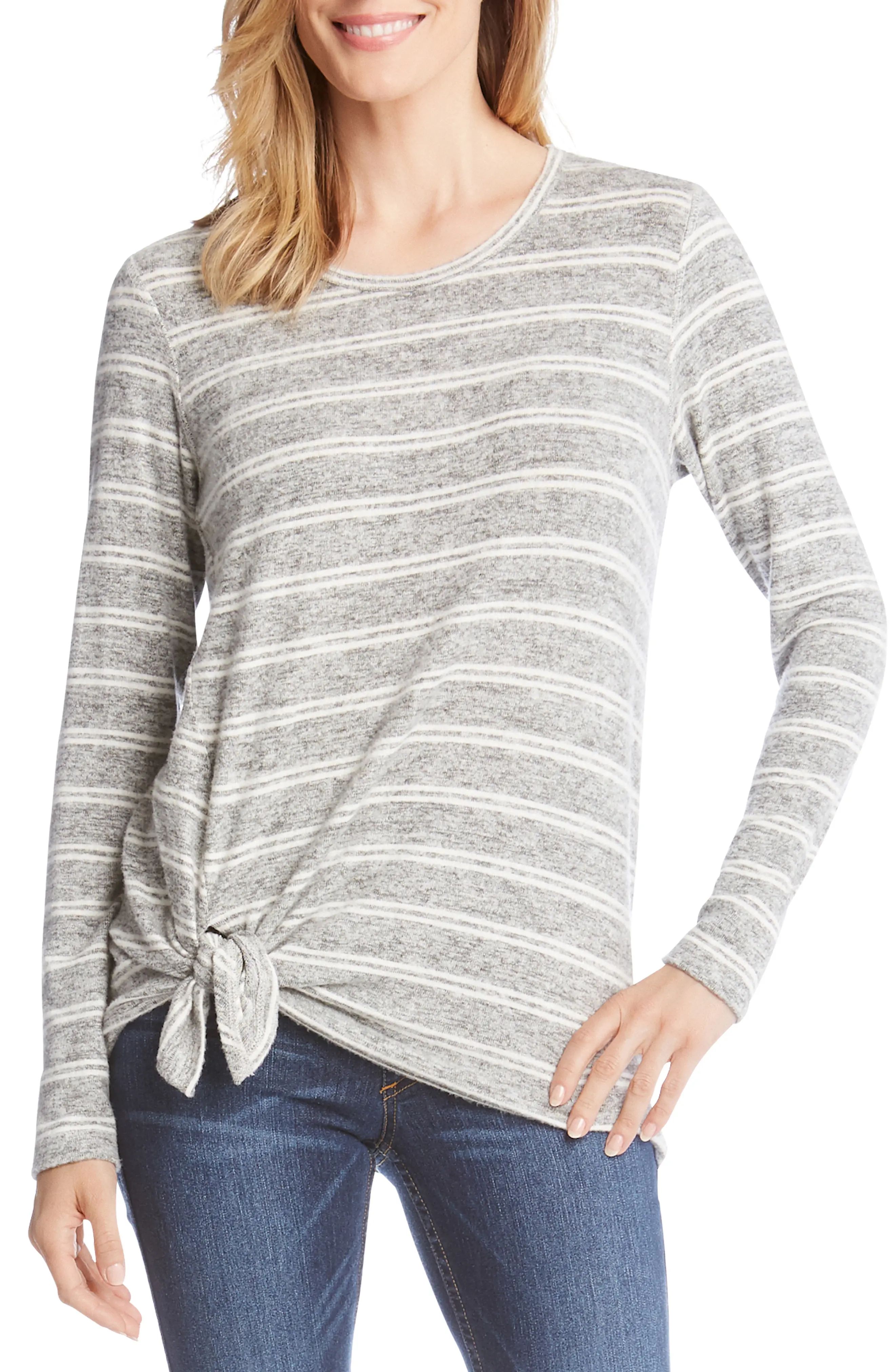 Women's Karen Kane Stripe Side Tie Top | Nordstrom