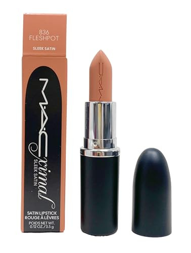 Amazon.com : MAC Ximal Sleek Satin Lipstick - 836 Fleshpot (Warm light beige flesh tone like nude... | Amazon (US)