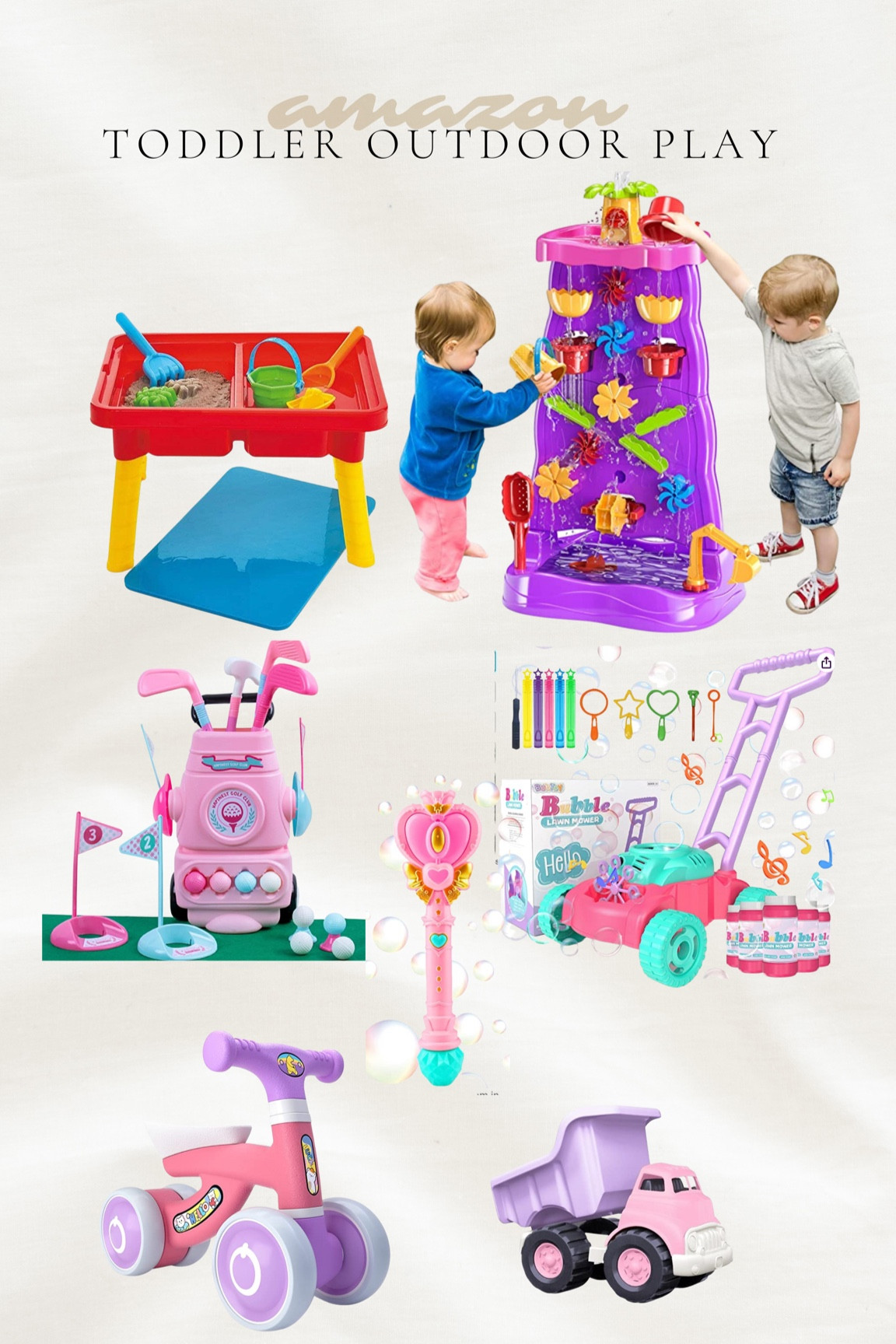 Amazon outdoor toddler play finds! 

Amazon toddler toys, outdoor play, outdoor toys for kids, toddler outdoor play 

#LTKunder100 #LTKFind #LTKkids