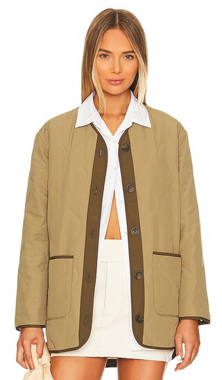 Elin Puffer Jacket in Sage | Revolve Clothing (Global)