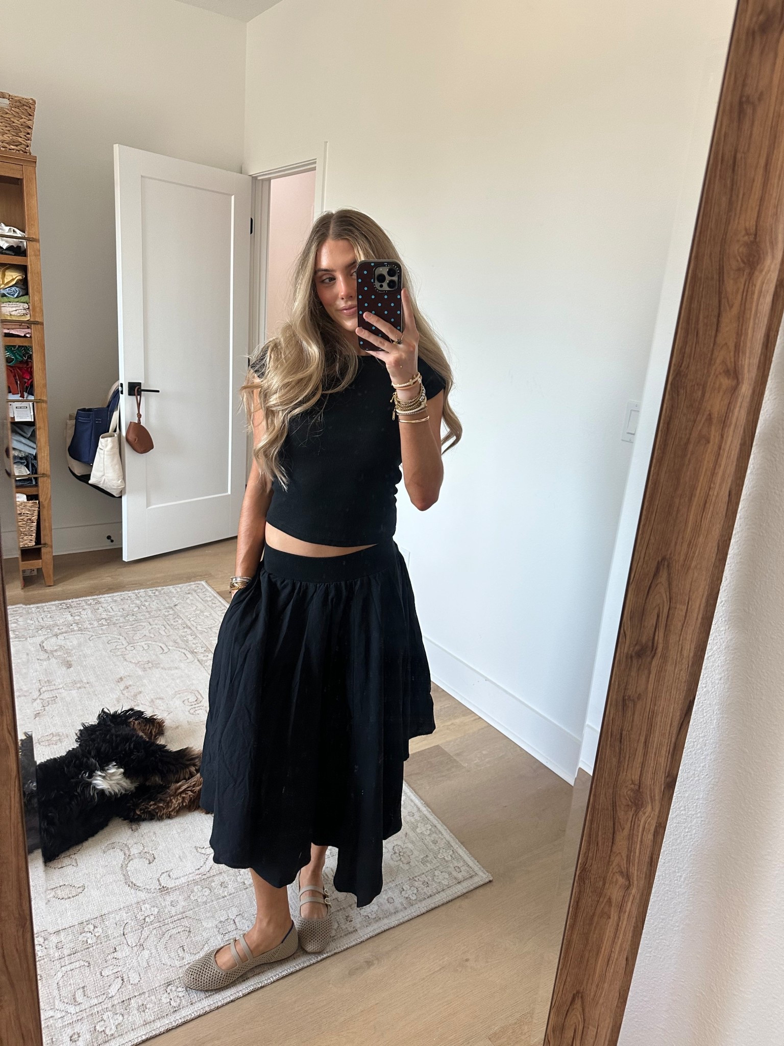 Amazon size small Tankaneo Womens 2 Piece Skirt Set Summer Casual Cap Sleeve Ribbed Crop Tops Midi Dress Vacation Outfits with Pockets. My shoes are @rothys new ballet flats they’re so so comfy  

#LTKSeasonal #LTKootd #LTKgrwm