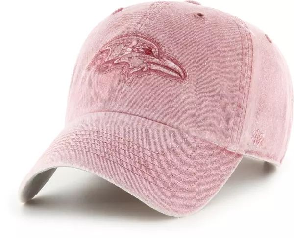 '47 Women's Baltimore Ravens Pink Adjustable Clean Up Hat | Dick's Sporting Goods | Dick's Sporting Goods