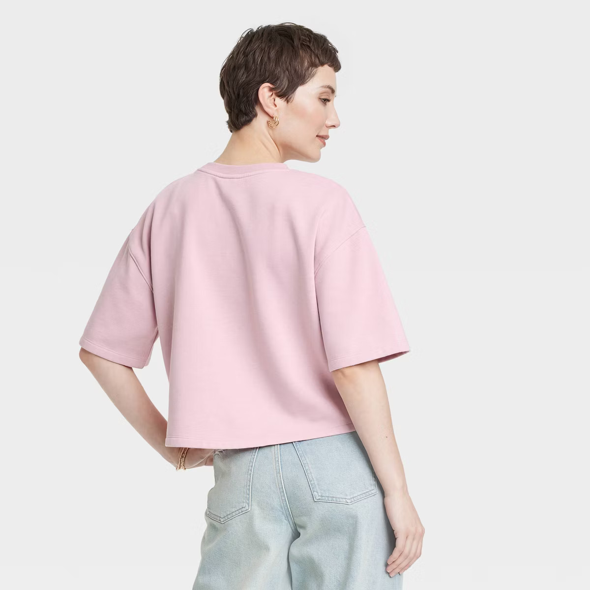 Women's Leisure Studio Short Sleeve Fleece Top - Universal Thread™ | Target