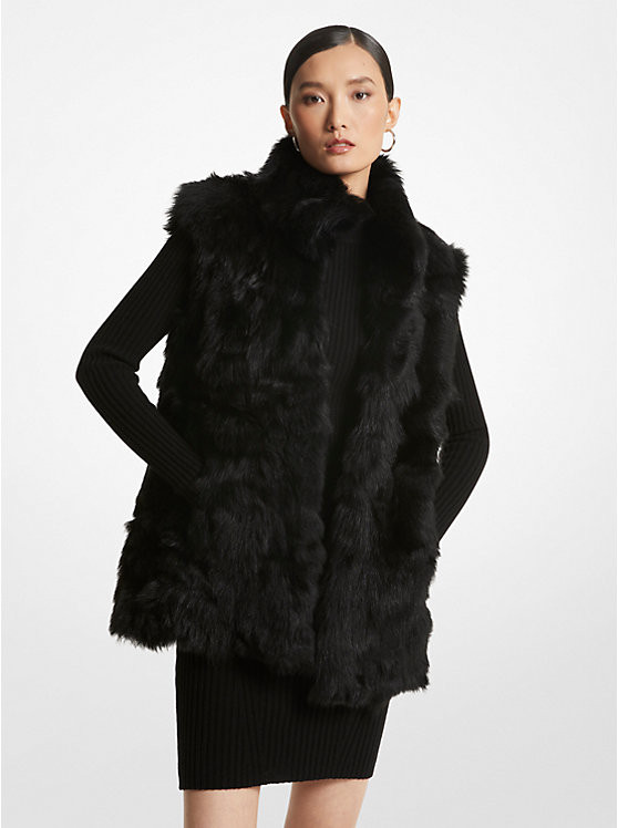 Shearling Vest | Michael Kors US