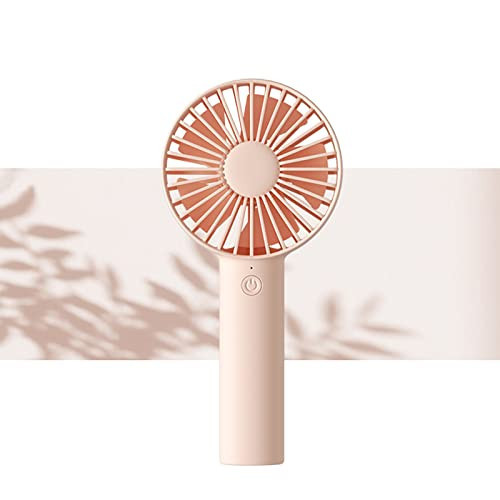 JISULIFE Handheld Mini Fan, Portable and Small with 3 Speeds, USB Rechargeable Battery Operate for Outdoor, Indoor, Makeup, Commute, Office, Travel, Concerts, Gifts for Women Men- Pink | Amazon (US)