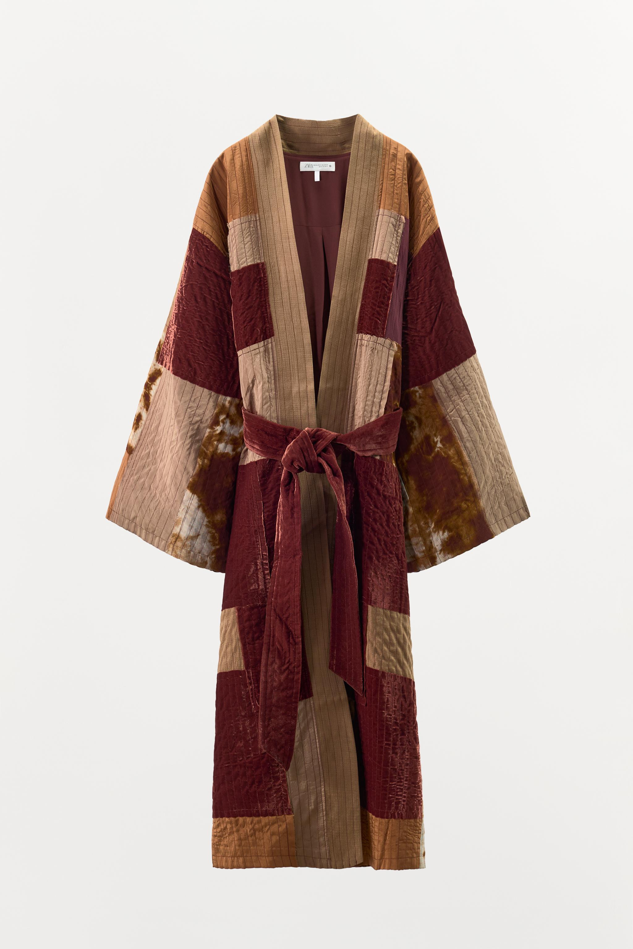 LONG PATCHWORK LIMITED EDITION KIMONO | Zara US