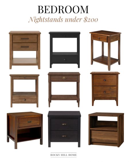My favorite mid-dark wood nightstands under $200, walnut nightstands, nightstands with drawers, bedroom on a budget

#LTKstyletip #LTKunder100 #LTKhome