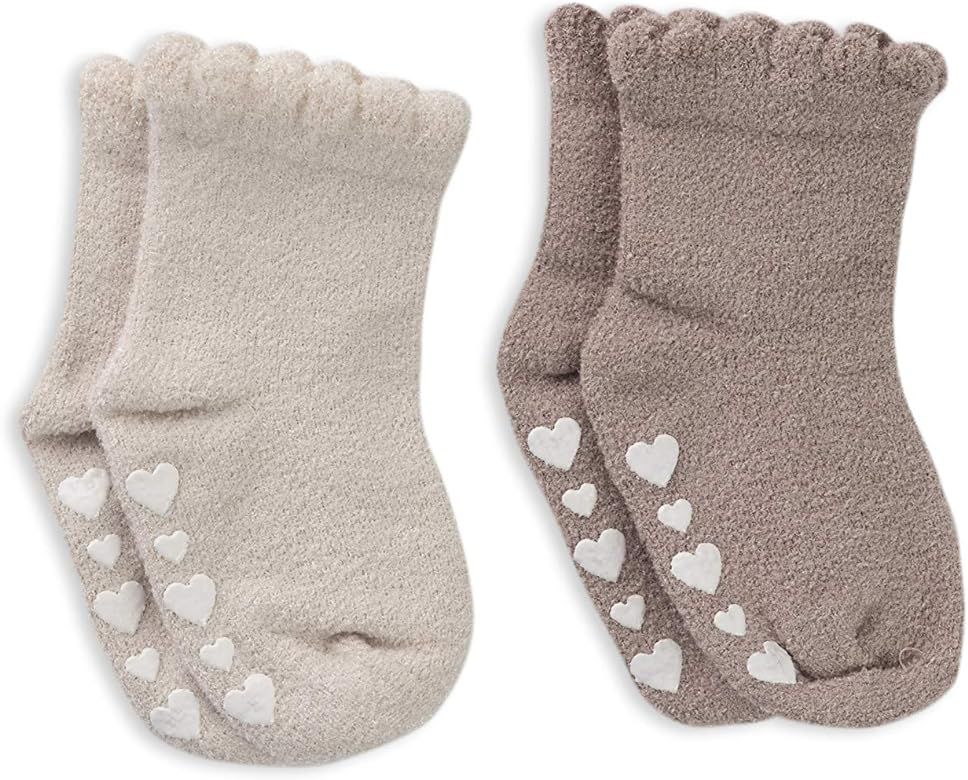 Barefoot Dreams CozyChic Ultra Lite Infant Ruffled Sock Set-2 | Amazon (US)