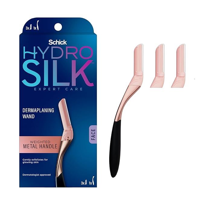 Schick Hydro Silk Dermaplaning Wand, Dermaplaning Tool for Face with 3 Refill Blades | Dermaplane... | Amazon (US)