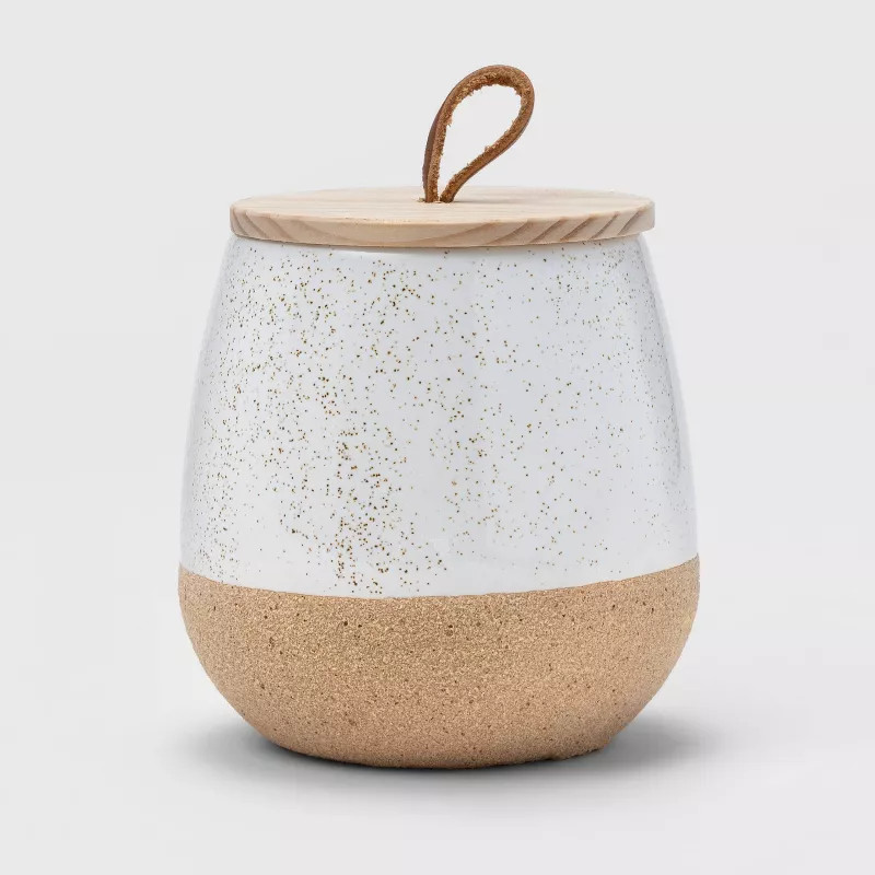 10oz Ceramic Candle with Wood Lid - Threshold™ | Target