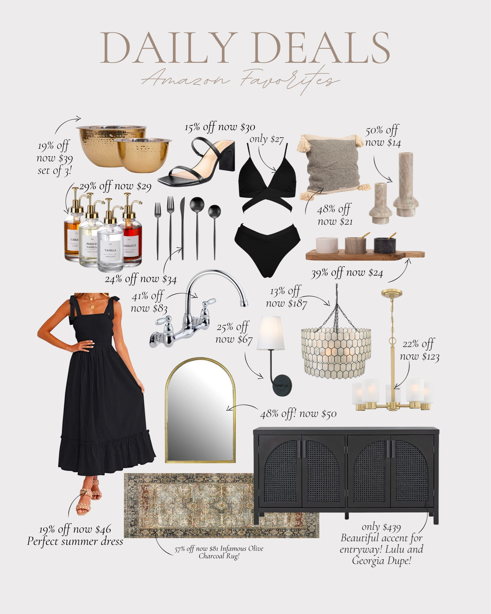 amazon daily deals / deals of the day / amazon home finds / amazon fashion finds / amazing sale : amazon kitchen / amaozn rugs / amazon spring home sale finds 

#LTKsalealert #LTKhome #LTKstyletip