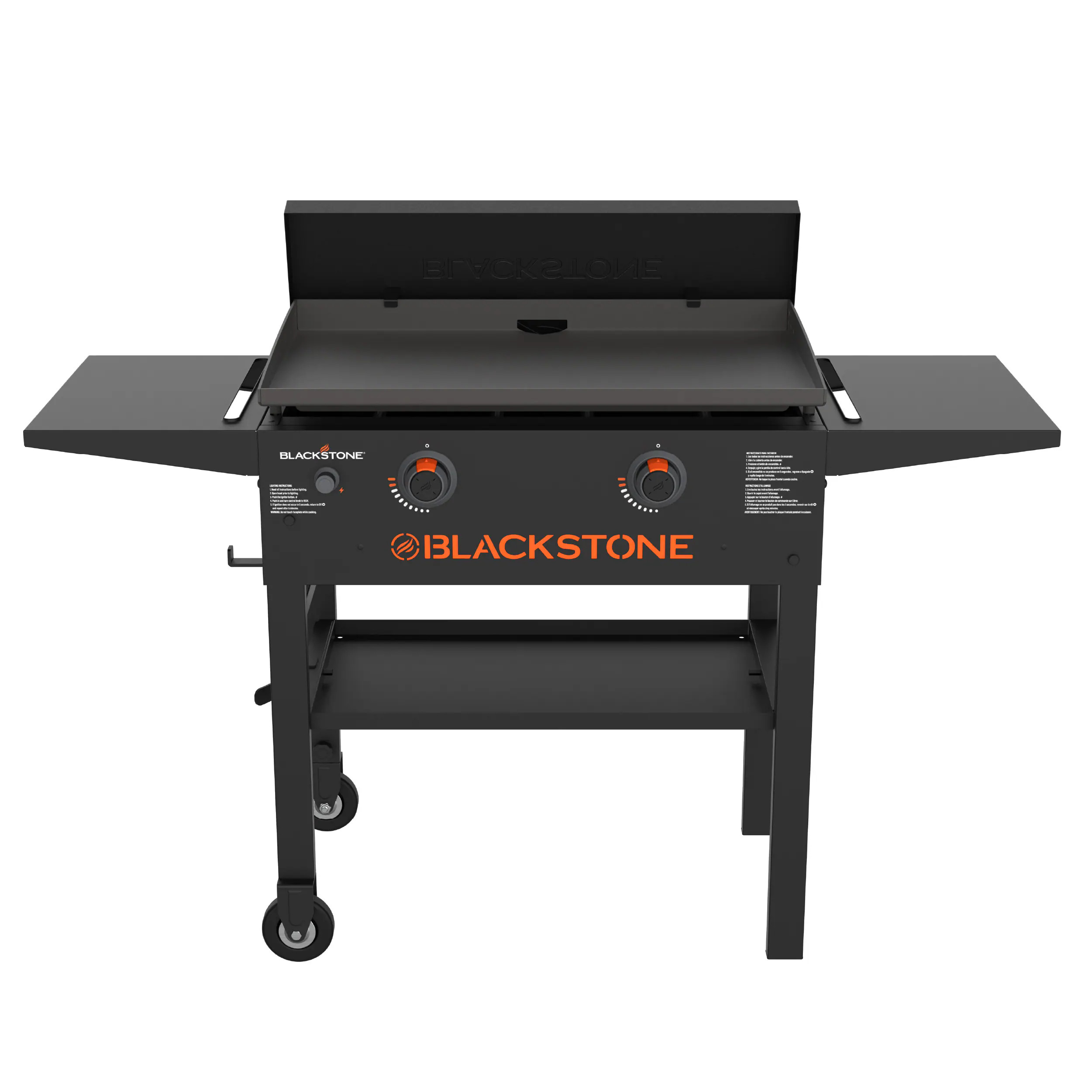 Blackstone 28"" Original Griddle with Hard Cover 2 -Burner Liquid propane Flat Top Grill | 2435 | Lowe's