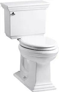 KOHLER K-3819-0 Memoirs Stately Two-Piece Elongated Toilet, Left-Hand Trip Lever, Comfort-Height ... | Amazon (US)