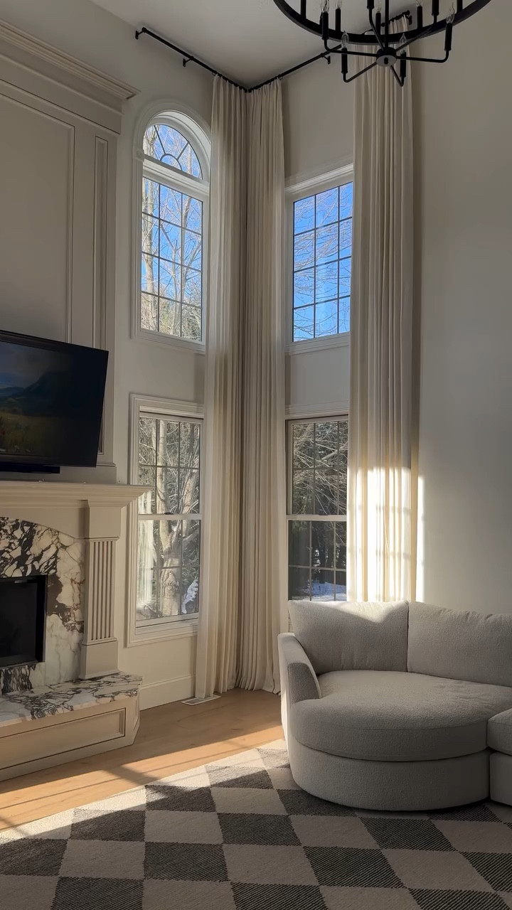 Someone pinch me… because this room does not even look real right now. These curtains completely changed the vibe in here — it seriously looks like something straight out of an AI design board or a luxury showroom. ✨

I partnered with @homerilla_official to bring in these gorgeous custom curtains, and I’m genuinely so impressed. The quality is amazing, they drape beautifully, and they instantly make the whole room feel more elevated and intentional. It’s one of those details you don’t realize you need until you see the difference it makes.

What I love most is how easy the whole process was. They’re fully customizable, the fabric options are endless.

And the best part? They were kind enough to give me an exclusive 17% off code for my followers: XHULJA17 🤍
If you’ve been wanting to elevate a room in your home, curtains are such a game changer — and these ones are it.

#homerilla #homerillacurtains #drappery #homedesign #homecurtains 

Below I’m sharing the exact style I ordered in case you want the same look, but honestly… they have so many beautiful styles to choose from. Whether your vibe is modern, cozy, minimalist, or dramatic, they truly have something for every space.

Pinch Pleated Lille Linen Memory Trained Blackout Curtains Natural Modern Custom
Color: Ivory White
Hanging Header Style: Tailored Pleat 
Curtain Rings: Black Ring
Single Panel Width (inch):45 
Single Panel Length (Height) in Inch:212 
Lining Type:Unlined - Shading Rate 60%-70%
Free Matching Tieback (3x18 Inches): Yes I need
Free Memory Training: Yes I Need

Comment SHOP below to receive a DM with the link to this post on my LTK ⬇ https://liketk.it/5DAE4 #ltksalealert #ltkhome #ltkselfcare