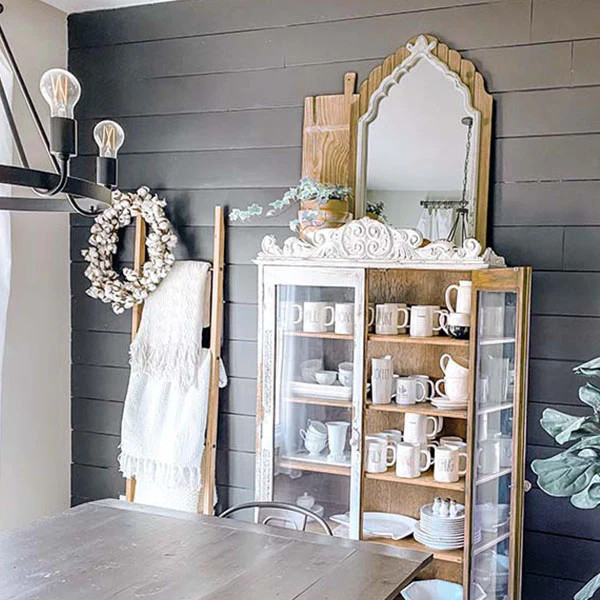 Scalloped Wooden Framed Mirror - Decor Steals | Decor Steals