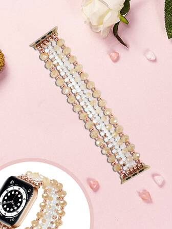 Beaded Watchband Compatible With Apple Watch | SHEIN