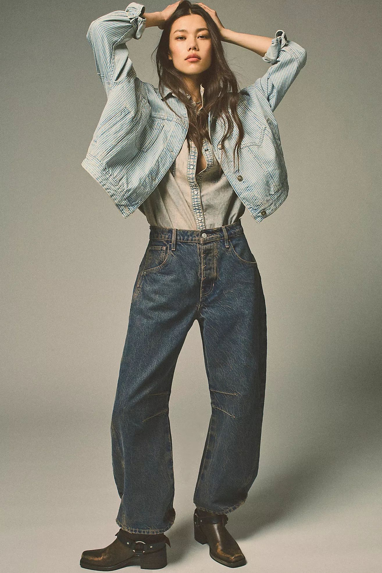 We The Free Lucky You Mid-Rise Barrel Jeans | Free People (Global - UK&FR Excluded)