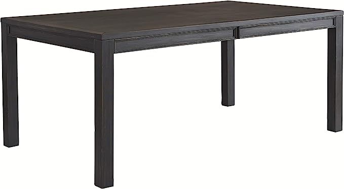 Signature Design by Ashley Jeanette Modern Rectangular Distressed Dining Table, Seats up to 6, Bl... | Amazon (US)