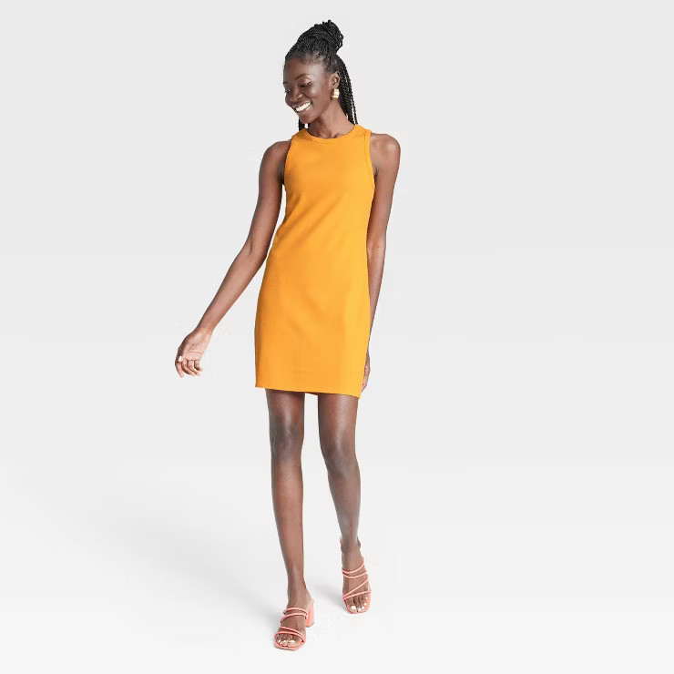 Women's Sleeveless Rib Racer Dress - A New Day™ | Target