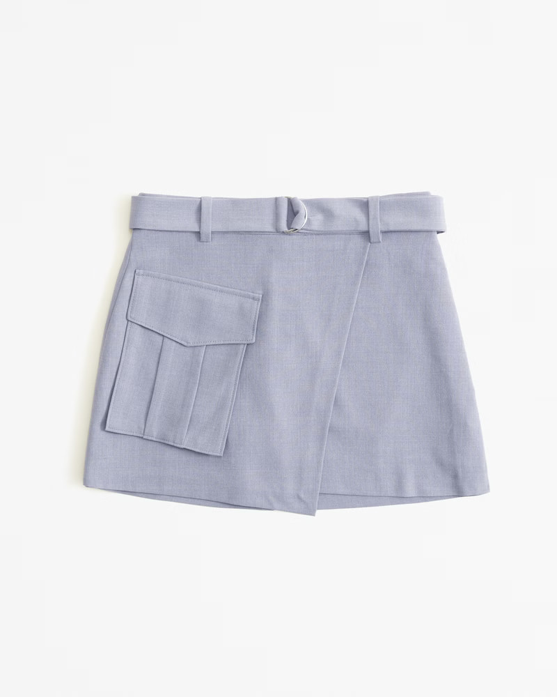 Wrap-Front Utility Mini Skort | Abercrombie & Fitch (US)