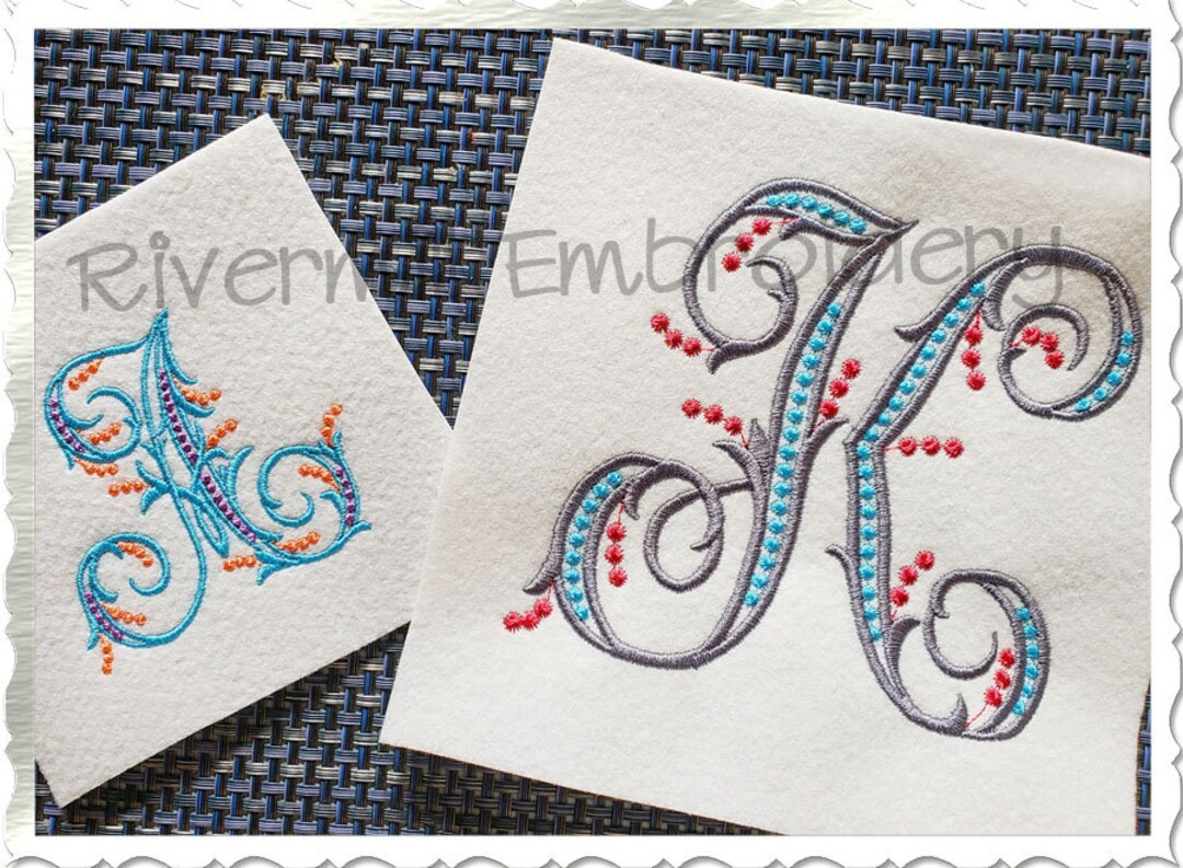 Margaret Monogram Machine Embroidery Font Alphabet 3 Sizes BX Files Instant Download Design PES -... | Etsy (US)
