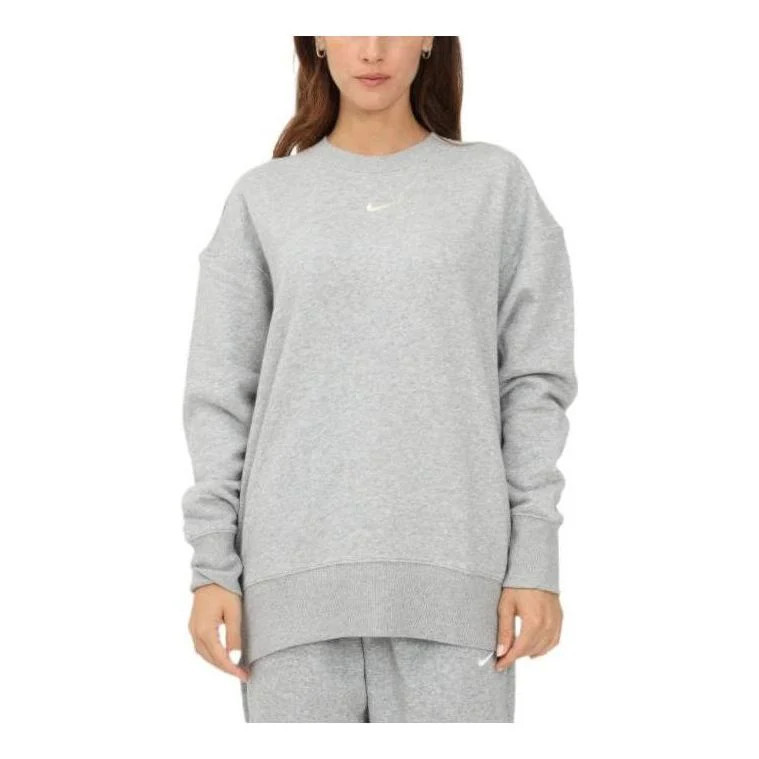 (WMNS) Nike Phoenix Fleece Crewneck Swaetshirt 'Grey' DQ5733-063 | KICKS CREW