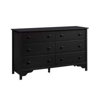 SAUDER Dawson Trail 6-Drawer Raven Oak Dresser 33.425 in. H x 56.811 in. W x 18.346 in. D 430079 ... | The Home Depot