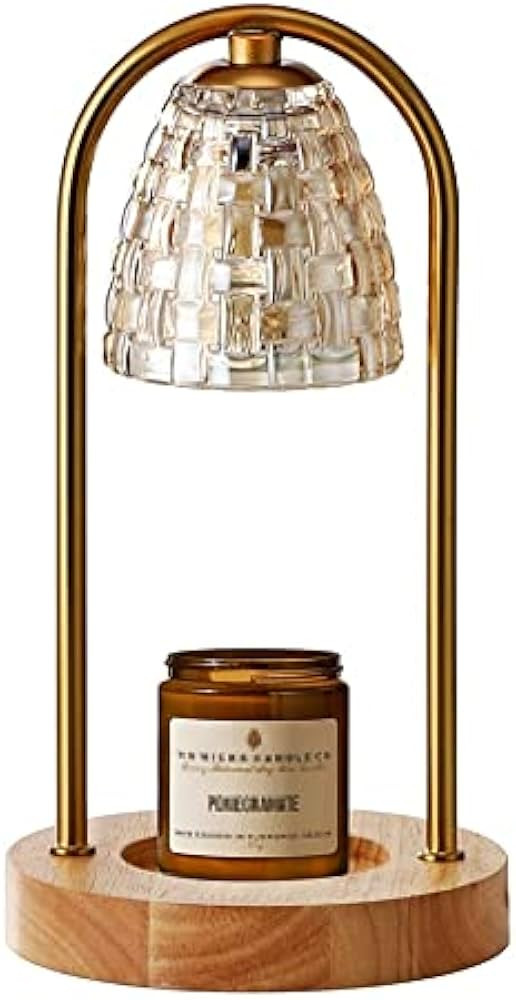 Candle Warmer Lamp for Top-Down Candle Melting, Night Lamp ,Aromatherapy Wax Melting lamp (Gold) | Amazon (US)