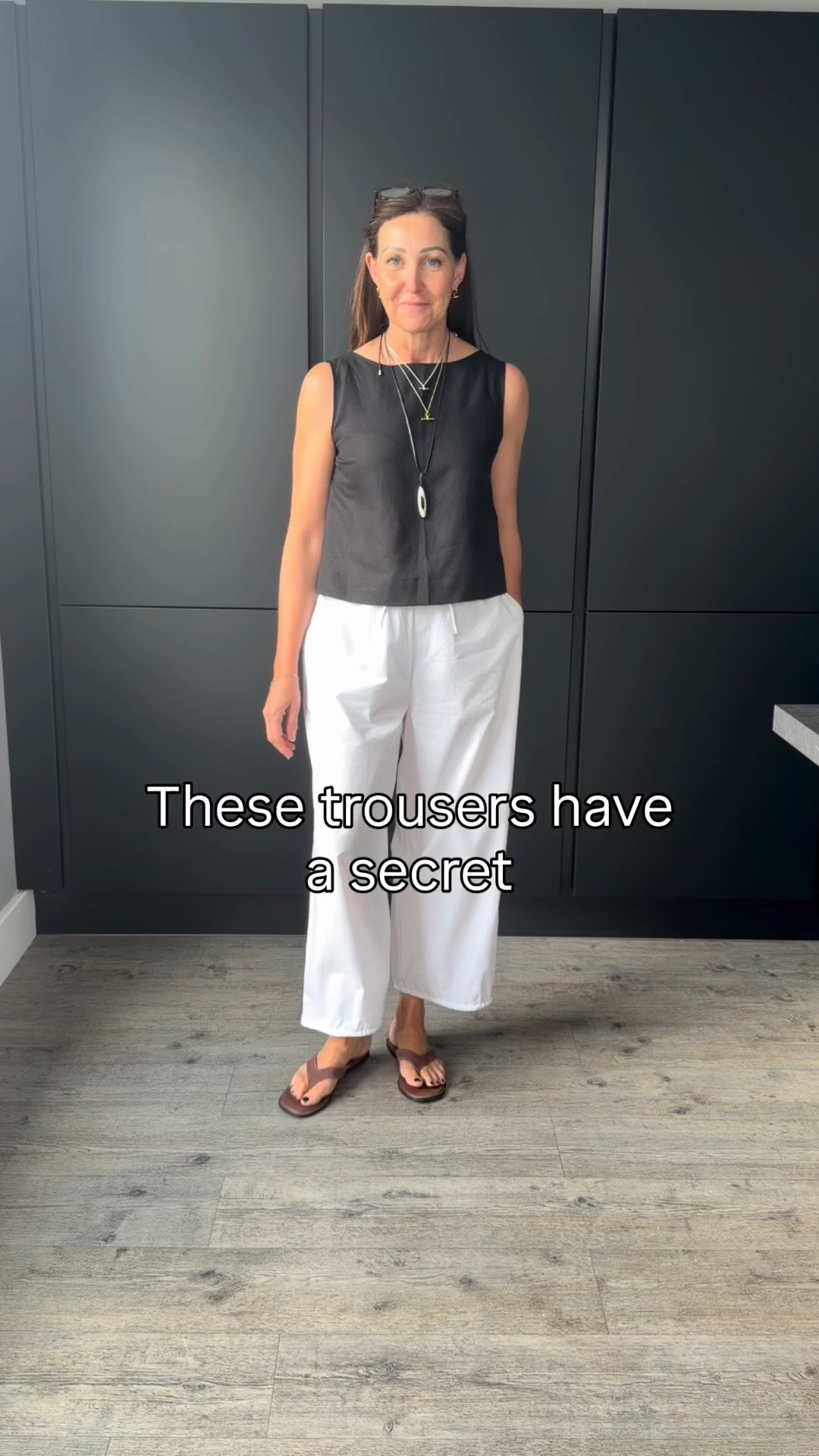 Versatility is something I look for in all my pieces and recommendations. These trousers are not only perfect for right now - whether it’s hot days, travel or holidays, but you can adjust them to give you the option to wear them different ways.
 
These are light, cotton poplin you can wear as a wide crop or use the drawstring hem for an instant update to a balloon style.

They’re elasticated and incredibly comfy - I wore mine on a recent city break and they were perfect. 

An easy way to get the most from your wardrobe. 

I wear a small and I’m 5’7

#LTKsummer #LTKstyletip #LTKover50style