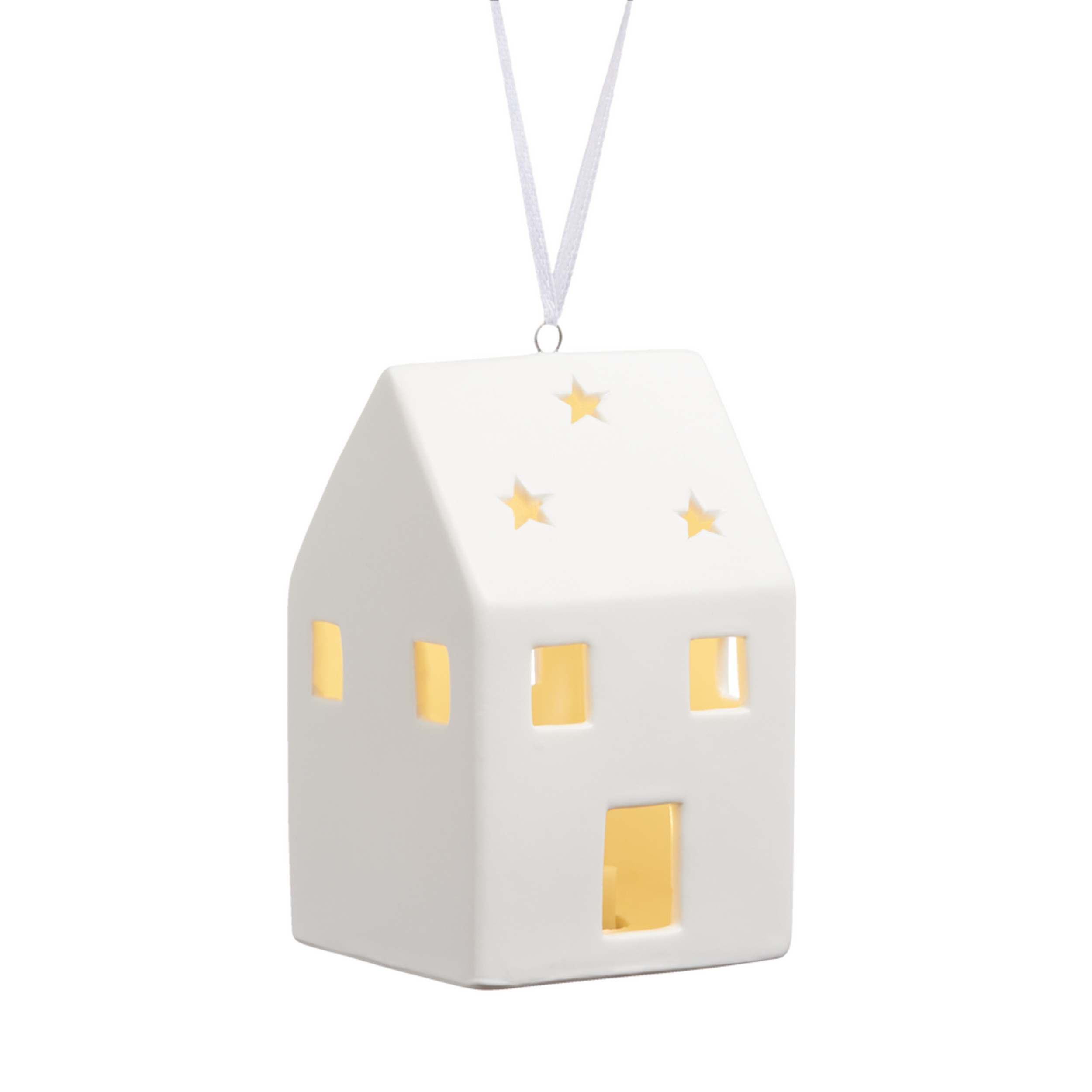 CANVAS White Collection Decoration LED Light Up House Christmas Ornament, 4-in | Canadian Tire