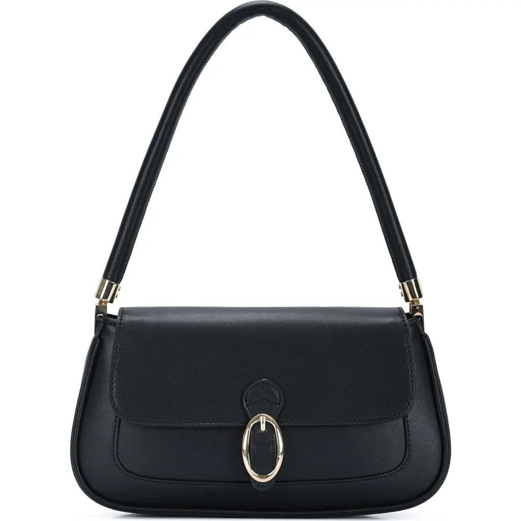 Rachel Zoe Buckle Flap Shoulder Bag in Black at Nordstrom Rack | Nordstrom Rack
