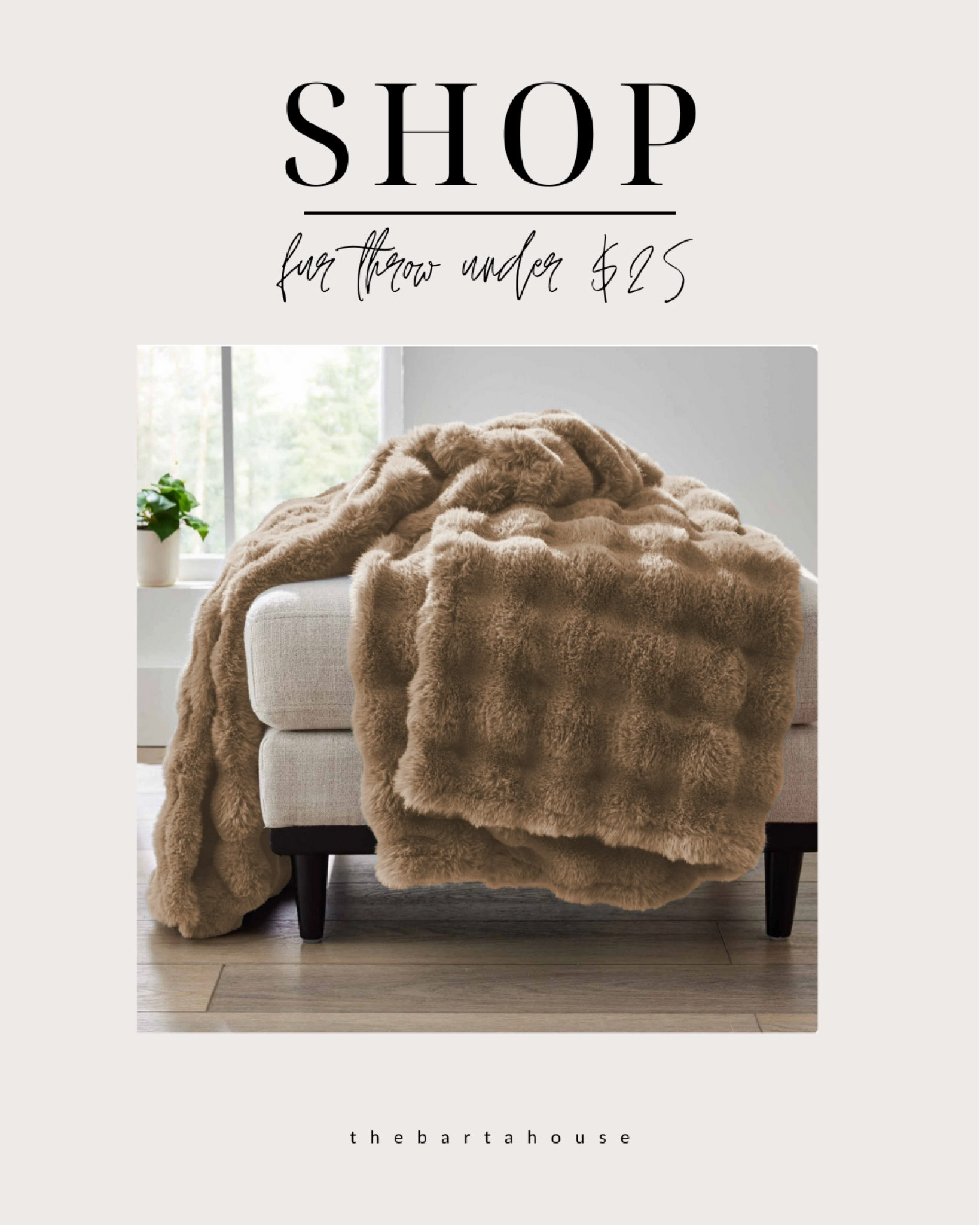 Under $25 fur throws! 

#LTKSaleAlert #LTKHome #LTKFindsUnder50
