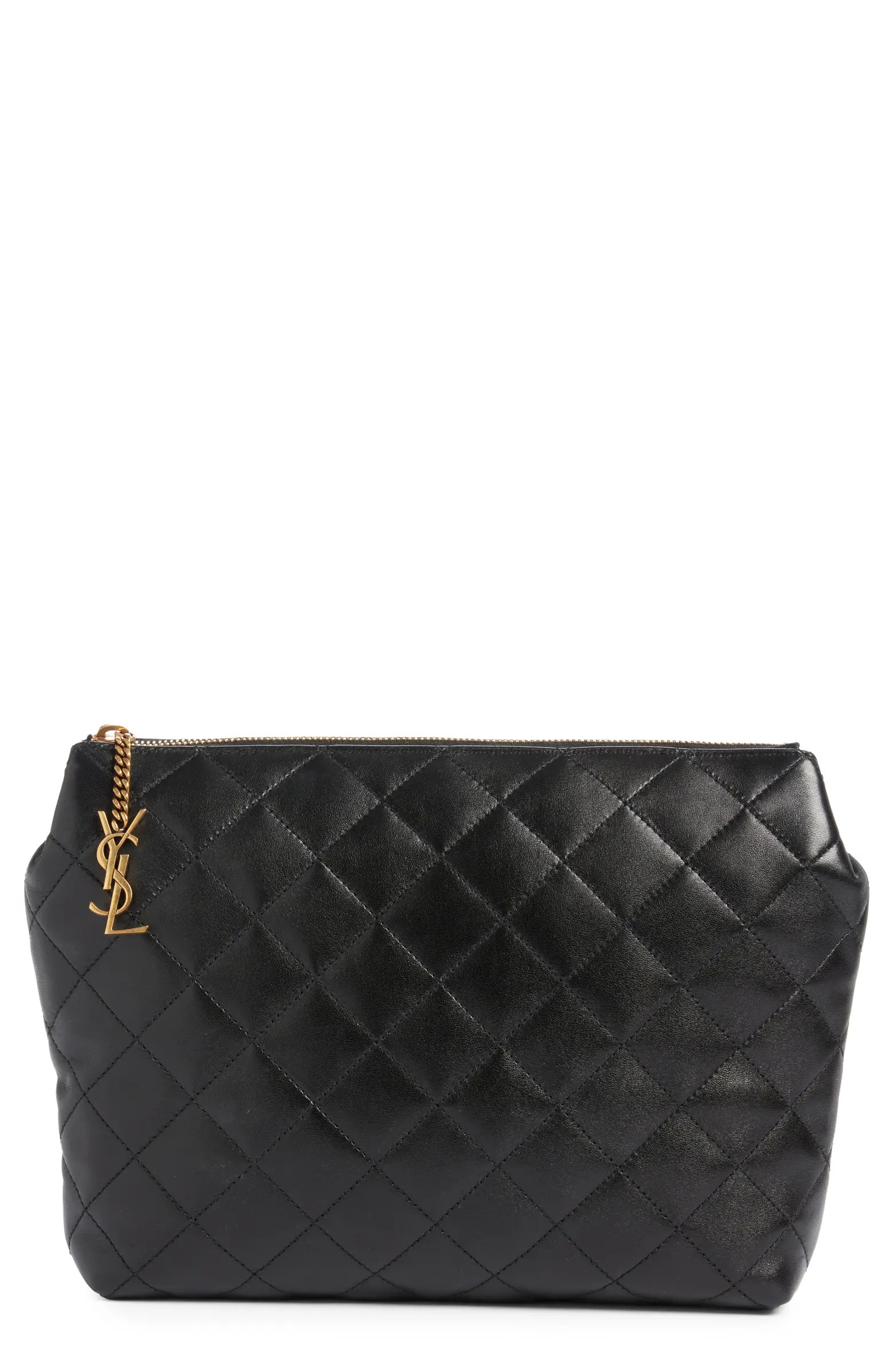 Large Cassandre Leather Cosmetics Bag | Nordstrom