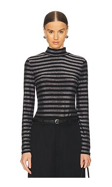 Veronica Beard Nate Top in Silver & Black from Revolve.com | Revolve Clothing (Global)