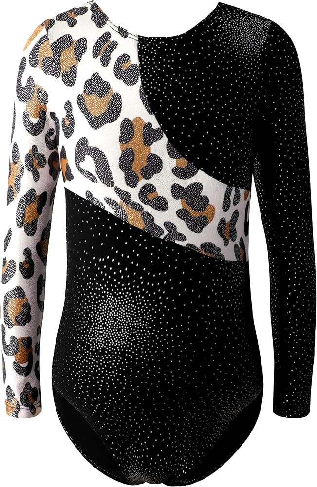 DAXIANG Gymnastics Leotards for Girls, Long Sleeve Leotard for Girls Gymnastics Outfit Black Shor... | Amazon (US)