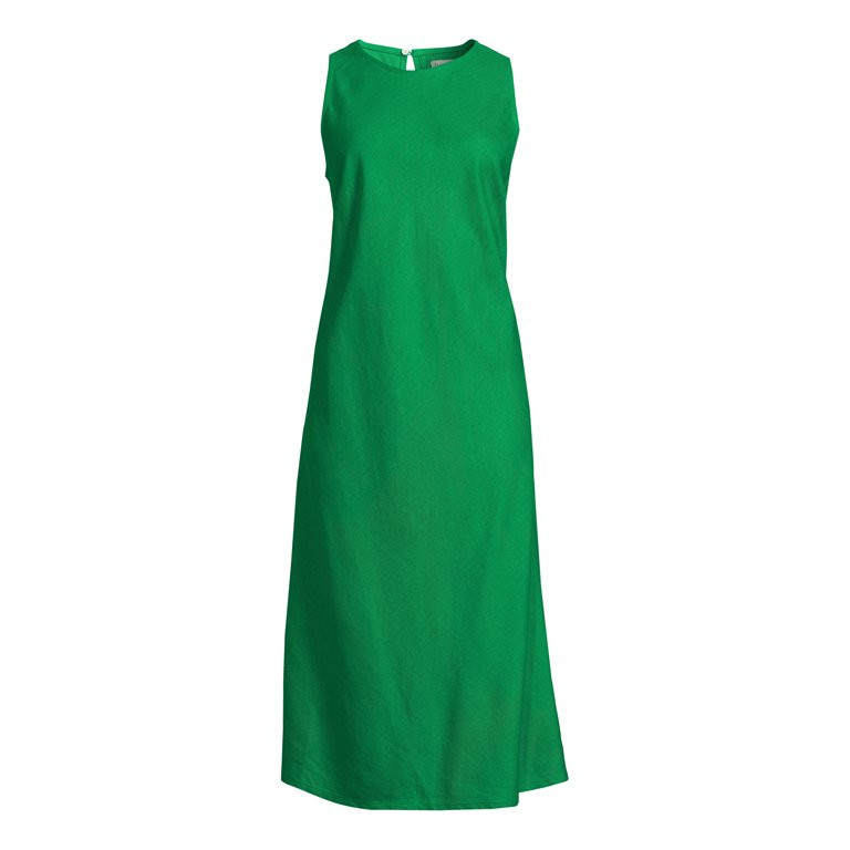 Free Assembly Women’s Sleeveless Bias Midi Dress, Sizes XS-XXL | Walmart (US)
