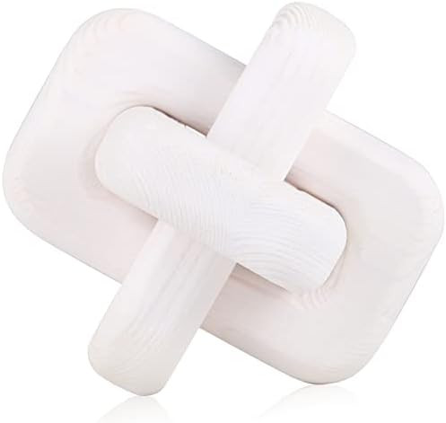 Wood Knot Decor,3-Link Wood Chain Link Decor,Rustic Home Decor Farmhouse,Hand Carved Boho Bead,Co... | Amazon (US)