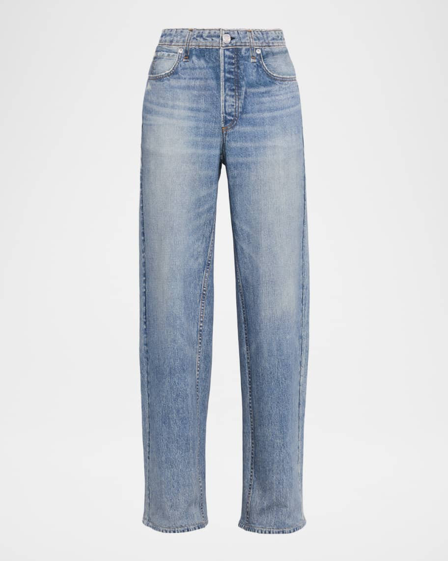 Rag & Bone Miramar Terry Wide-Leg Jeans | Neiman Marcus