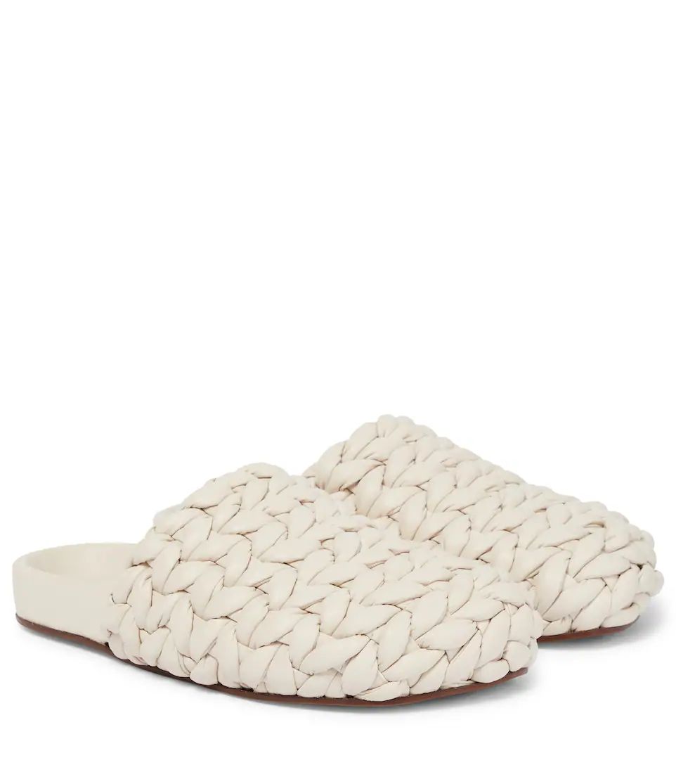 Kacey leather slippers | Mytheresa (US/CA)