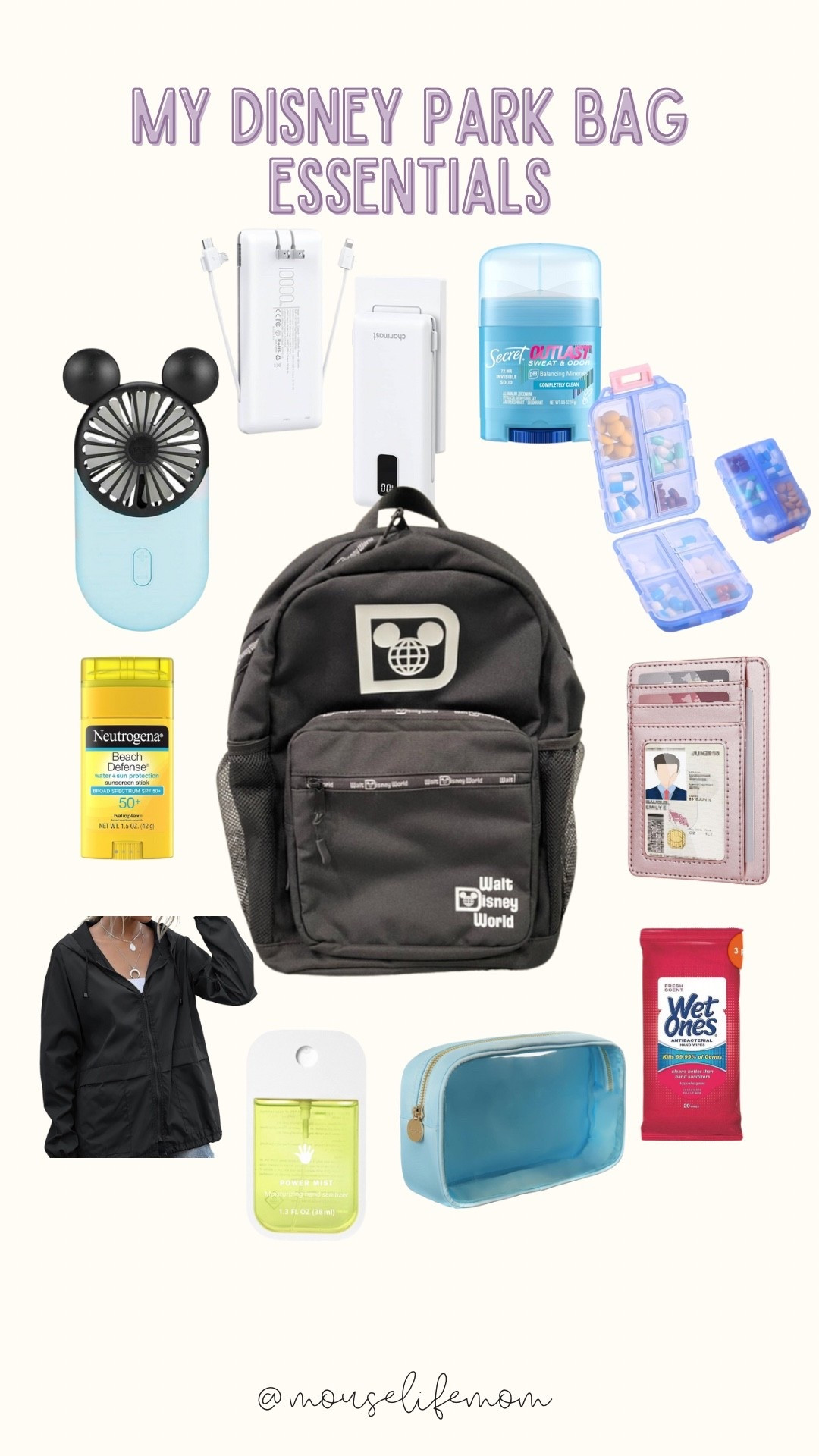 What’s in my Disney park bag! This is everything that I pack for me! My absolute musts are my charger and a fan! 

#LTKFindsUnder50 #LTKItBag #LTKTravel