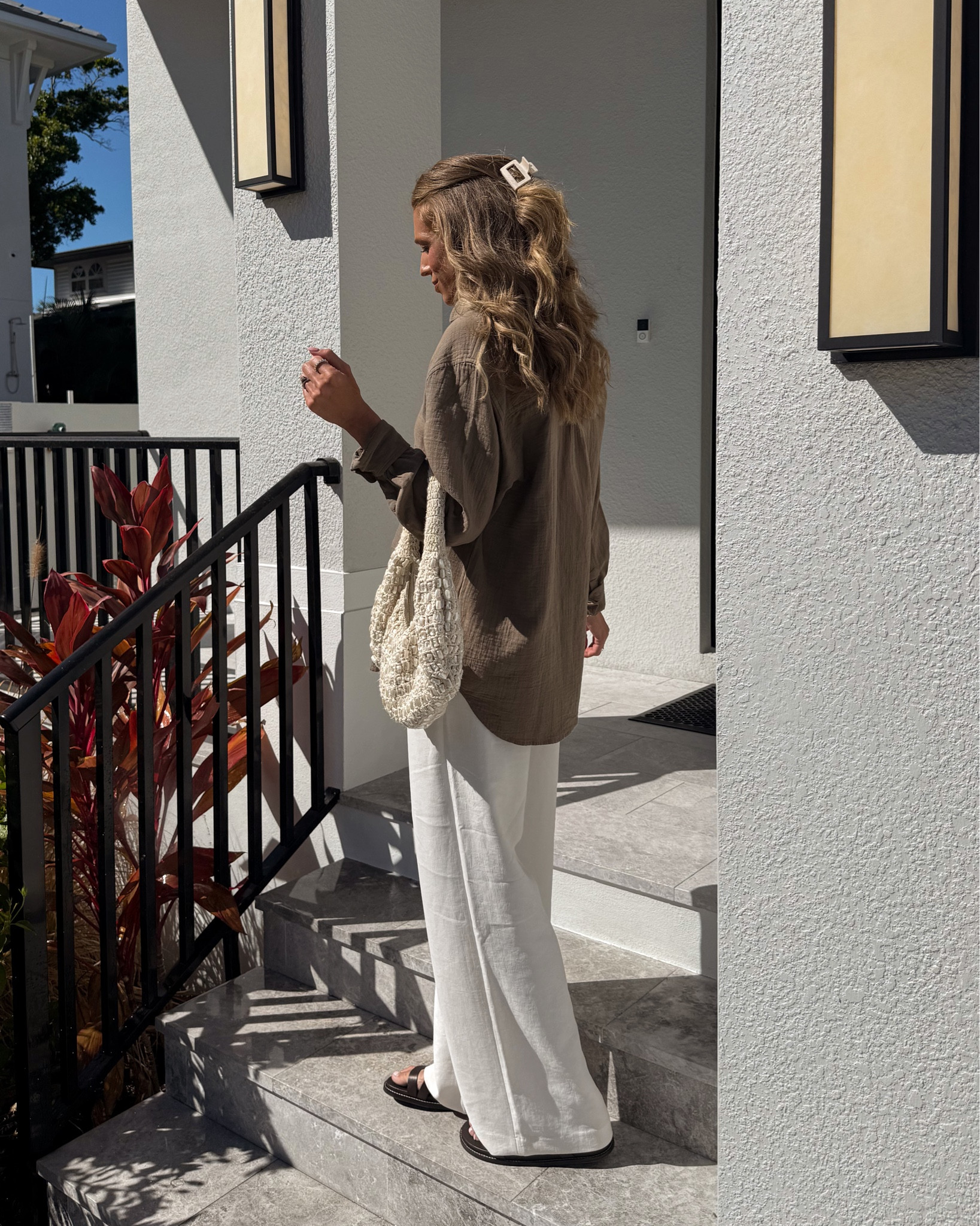 Wore this tonight to dinner while on vacation. Sizing below:
Pants: size medium long. Made of a material that’s almost impossible to wrinkle. I have yet to iron this pair. Not see through. I have in multiple colors. Linked similar as well. This is shade light birch

Top: size medium

@Aritzia 
 Lodge pant, Aritzia lodge pant, drawstring pants, bump friendly, tall girl friendly, tall sizes, beach vacation outfit

#LTKTravel #LTKootd #LTKTall