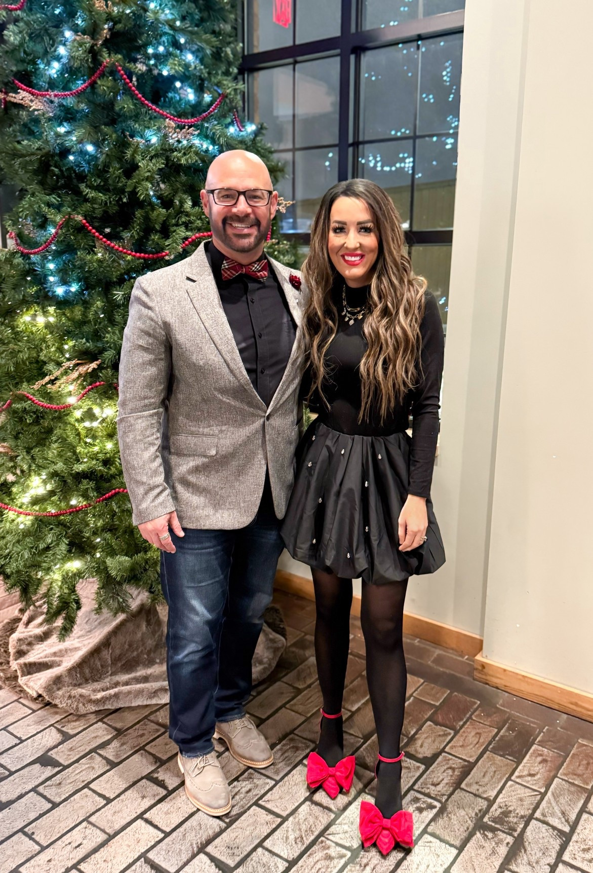 We snuck out for a date night and I finally wore this embellished bubble skirt. Paired it with a black mock turtleneck and my favorite red bow heels. ❤️

holiday outfit, date night outfit, embellished bubble skirt, bubble skirt outfit, black mock turtleneck, holiday heels, red bow heels, festive outfit idea, winter outfit, Christmas outfit, holiday style, dressy winter look, black and red outfit, holiday date night look, easy holiday outfits, LTK fashion, teacher style, classic black outfit, winter party outfit

#LTKmomlife #LTKHoliday #LTKFindsUnder50