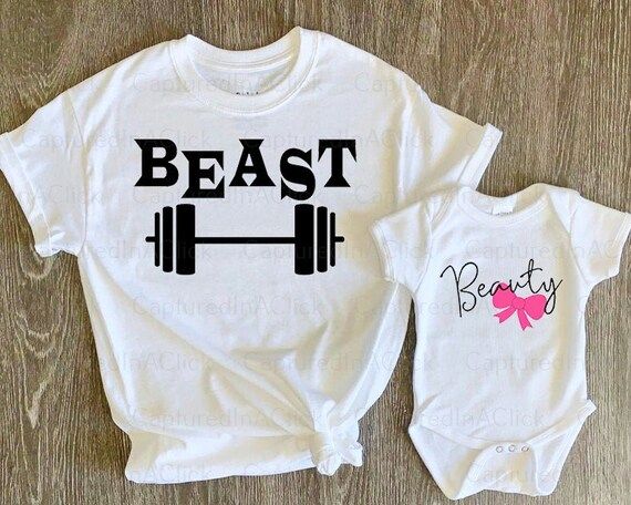 Set of 2  Daddy and Daughter Outfits  Beast  Beauty  | Etsy | Etsy (US)